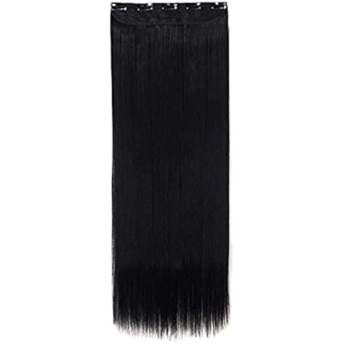 DILLARDS Fashion Black Long Straight Clip In Hair Extension - Image 2